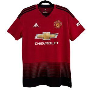 Adidas Climalite Soccer Jersey Medium Manchester United Chevrolet EUC Lingard